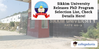 Sikkim University Releases PhD Program Selection List, Check Details Here!